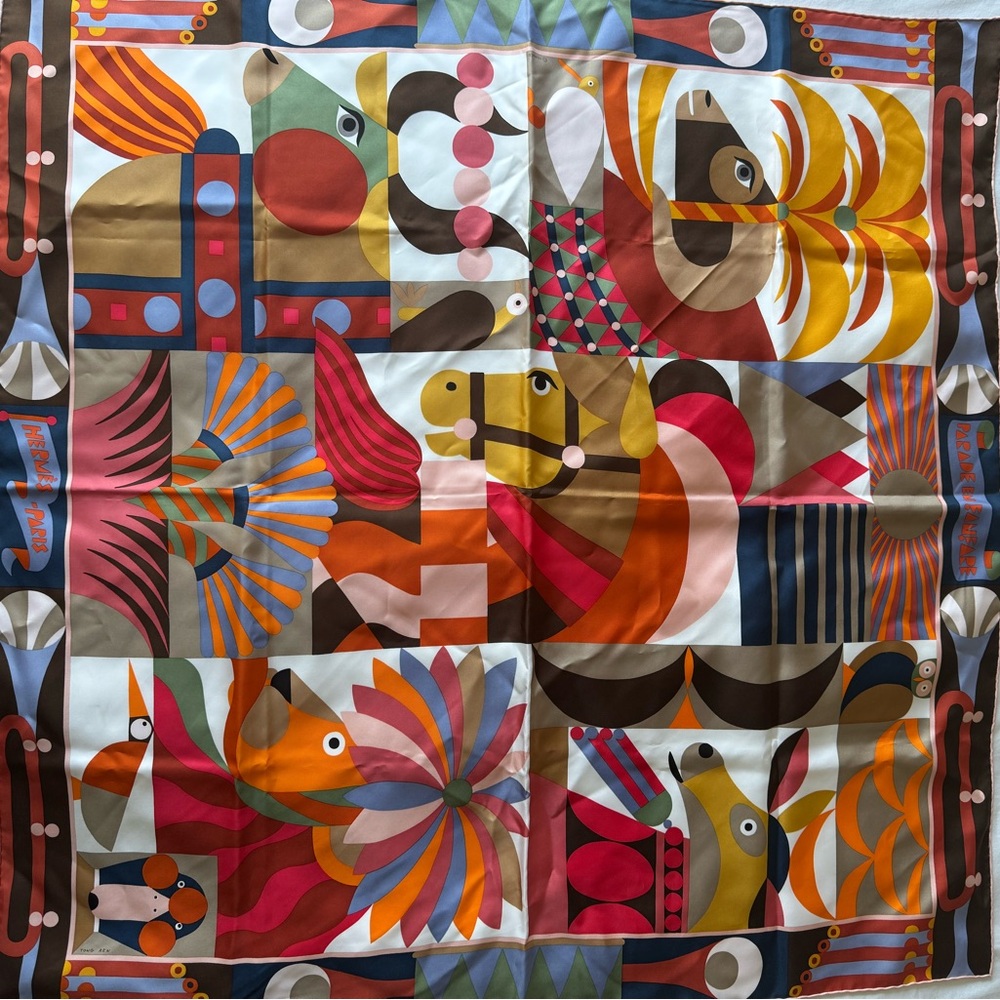 Hermes Parade en Fanfare scarf 90